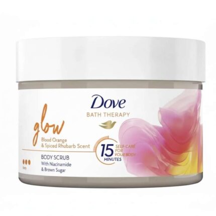 dove glow body scrub