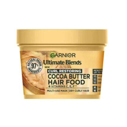 Garnier Ultimate Blends Curl Restoring Hair Food Cocoa Butter & Jojoba Oil