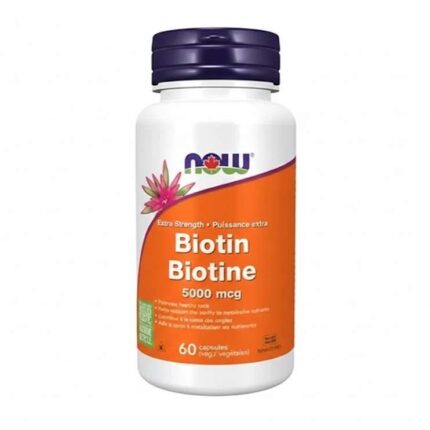 Now Biotin 5,000 mcg Veg Capsules